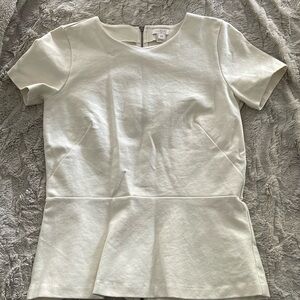 J Crew peplum top with back zipper